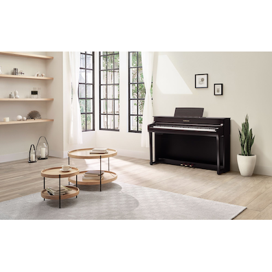 Yamaha Clavinova CLP-835 (Dark Rosewood) in the living room