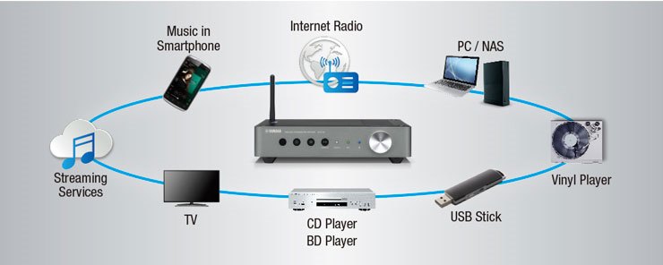 Yamaha WXC-50 無線串流前級擴音機— Tom Lee Music