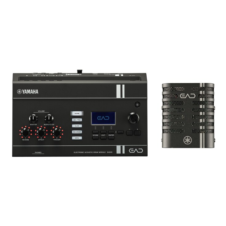 Yamaha EAD20 電子傳統鼓音源機與感測器單元,專為擷取與強化傳統鼓演奏而設計。