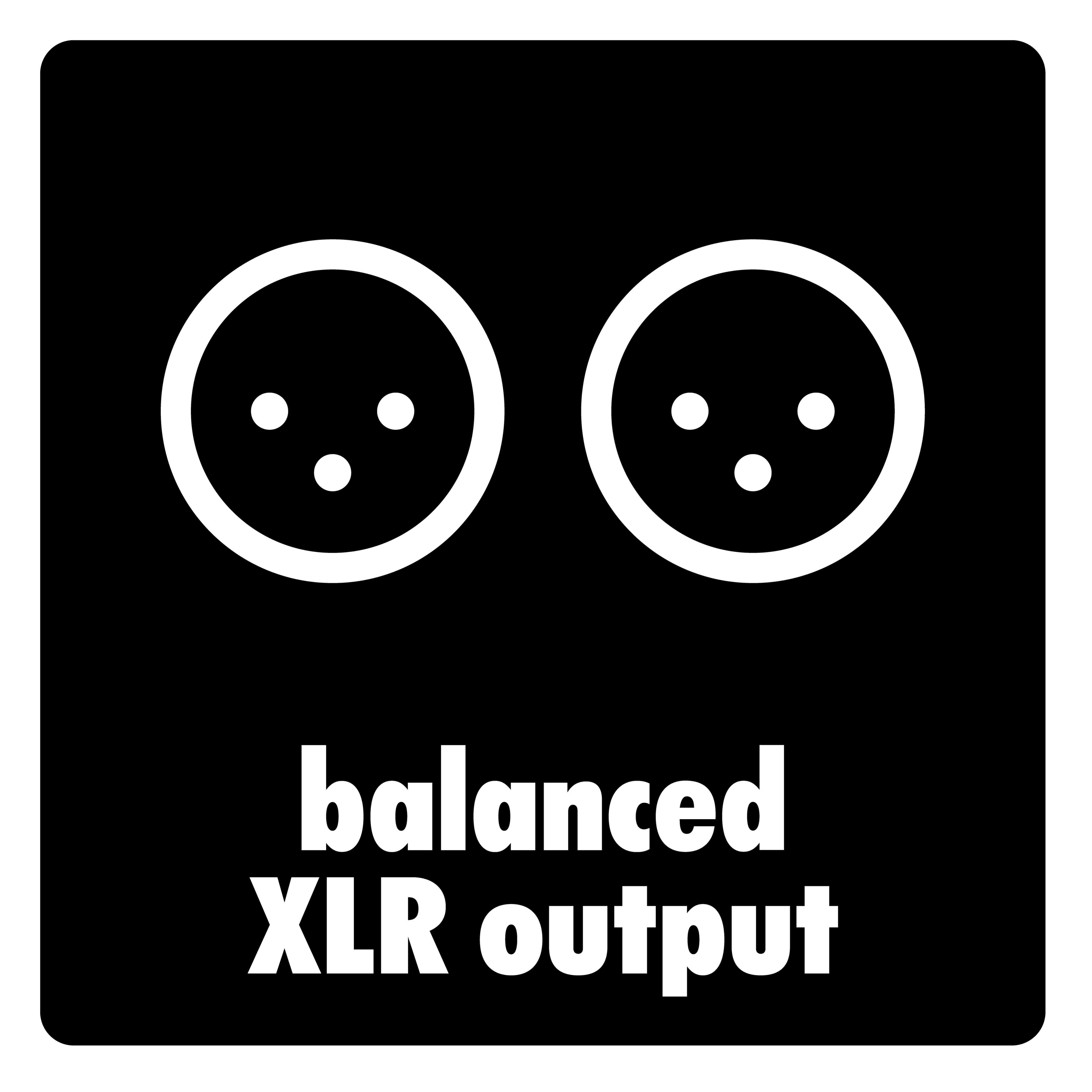 平衡 XLR 輸出，提供清晰、可靠的現場音效。