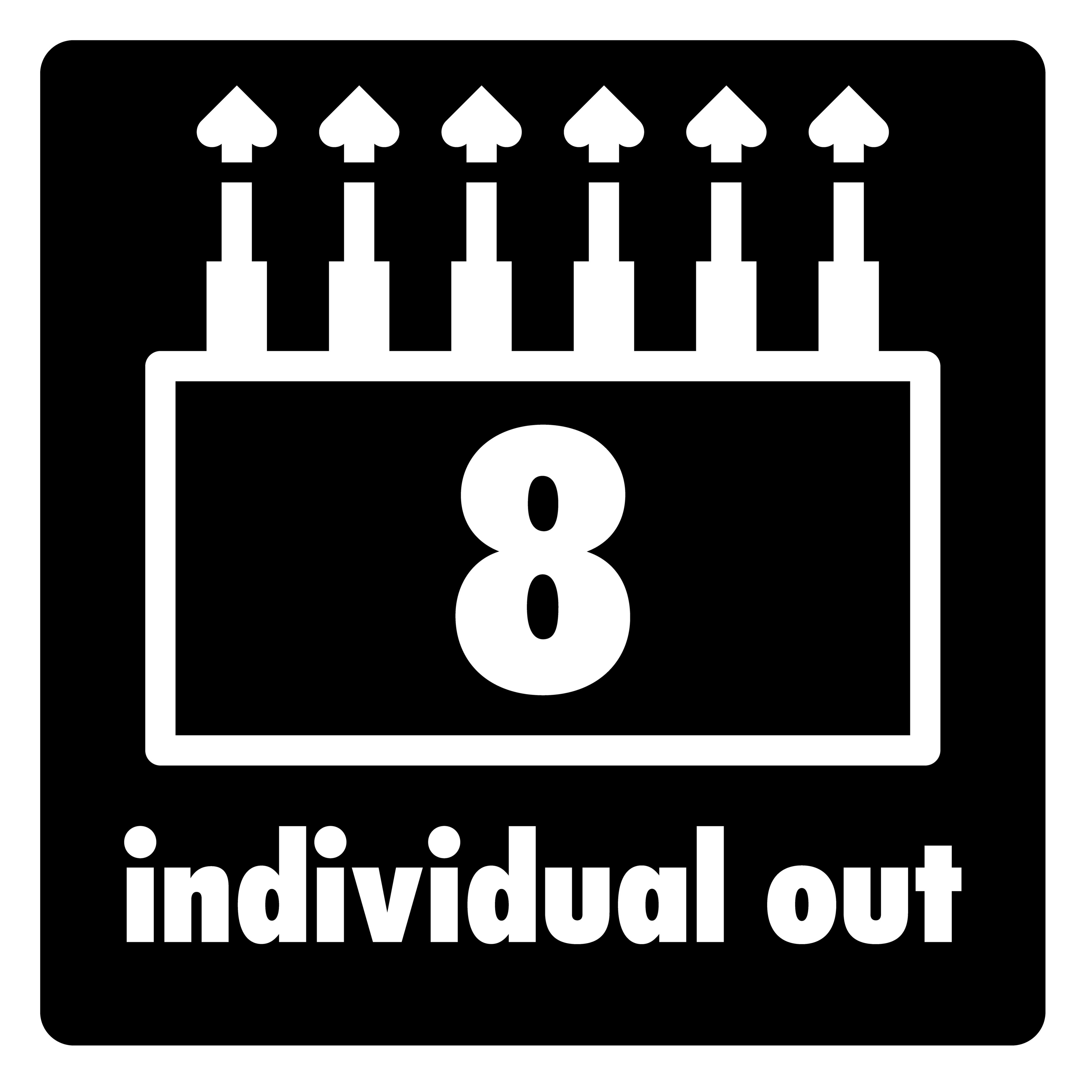 八個輸出通道，可將鼓聲與效果通道獨立傳送至 PA 