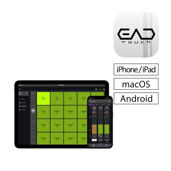 EAD Touch 應用程式圖示與控制畫面