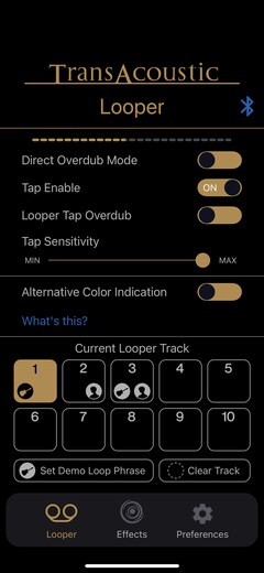 Looper 選單 – Looper 設定