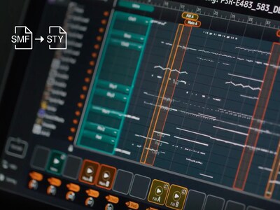 PSR-E483 MIDI Song to Style 應用程式功能圖