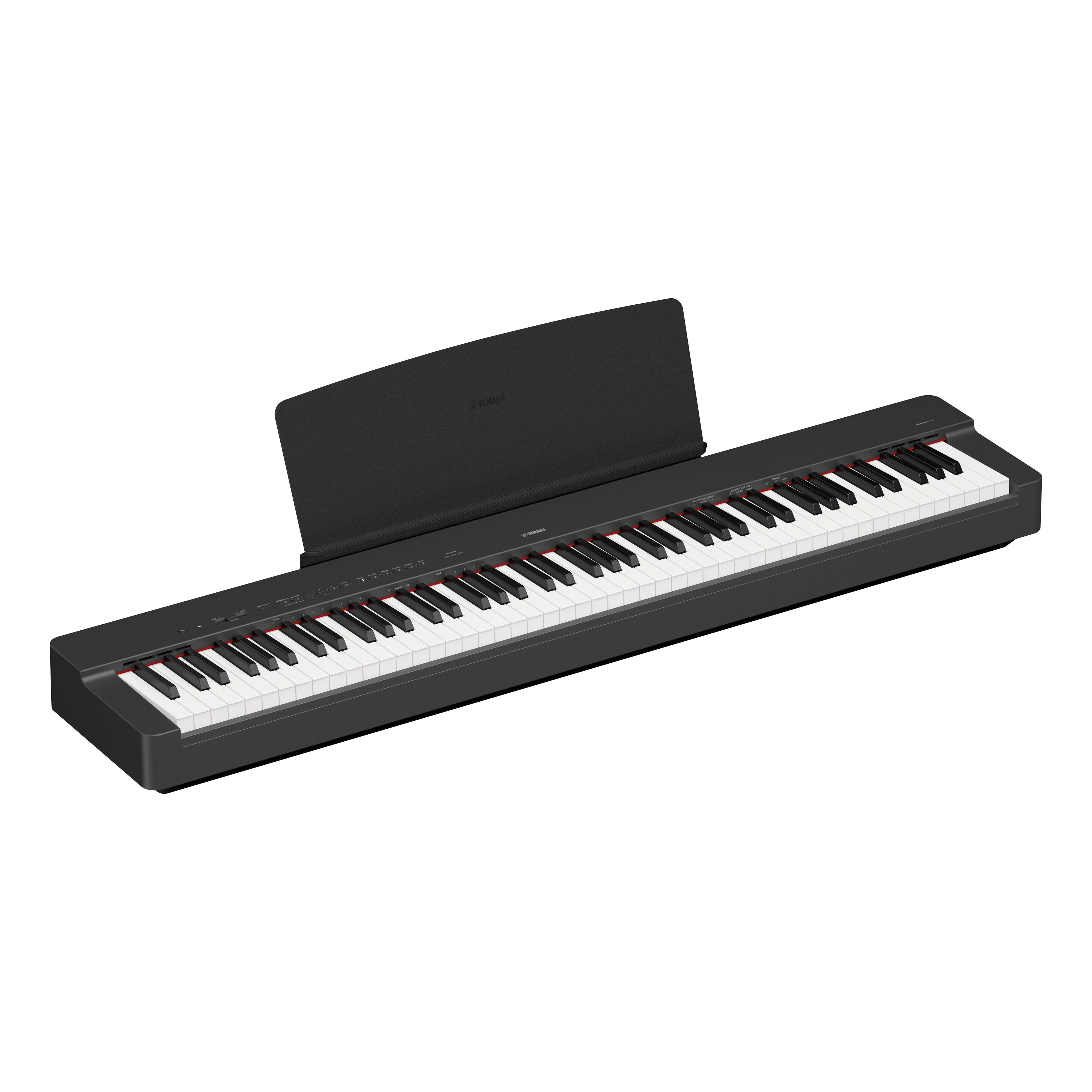 Yamaha P-225 黑色電鋼琴琴體與譜架