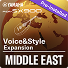 中東（預先安裝擴充包 - Yamaha Expansion Manager 相容資料）

