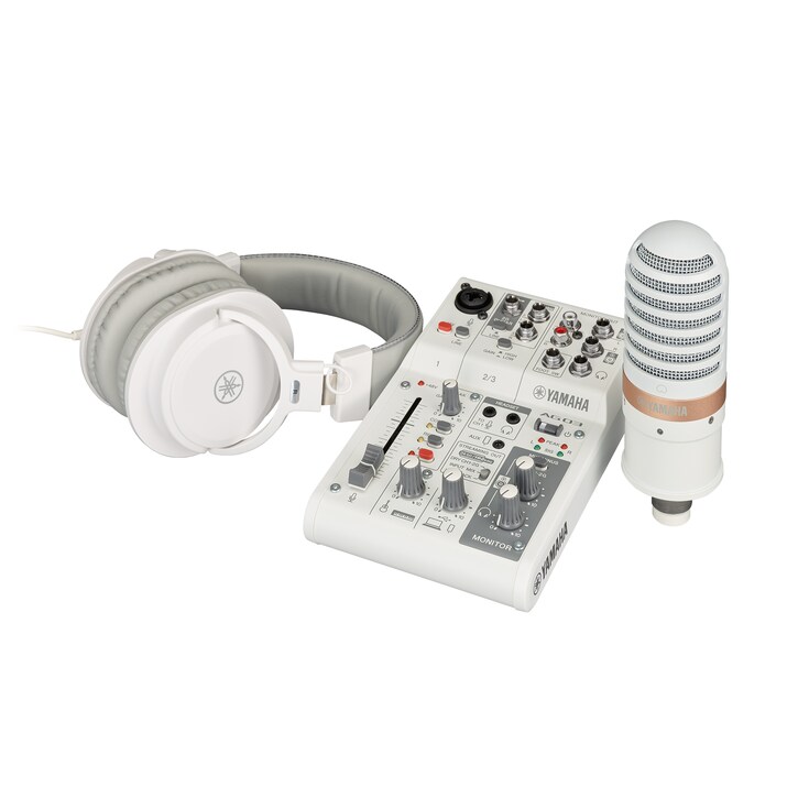 Yamaha Live Streaming Pack AG03MK2 LSPK White