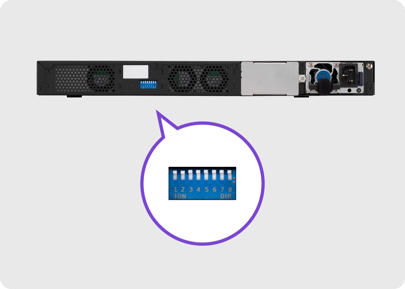 無需電腦，透過 DIP 開關即可設定