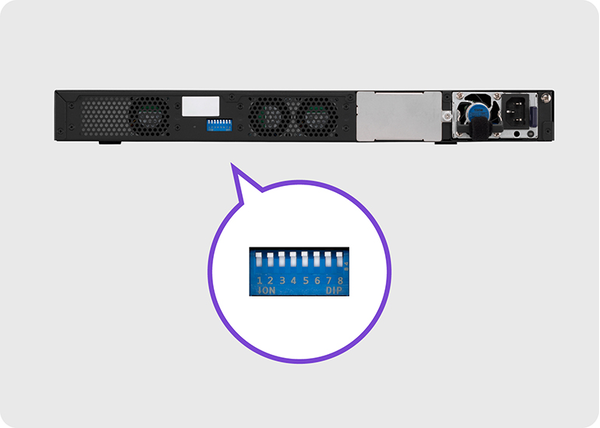無需電腦，透過 DIP 開關即可配置