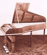 Piano with a pedal-board