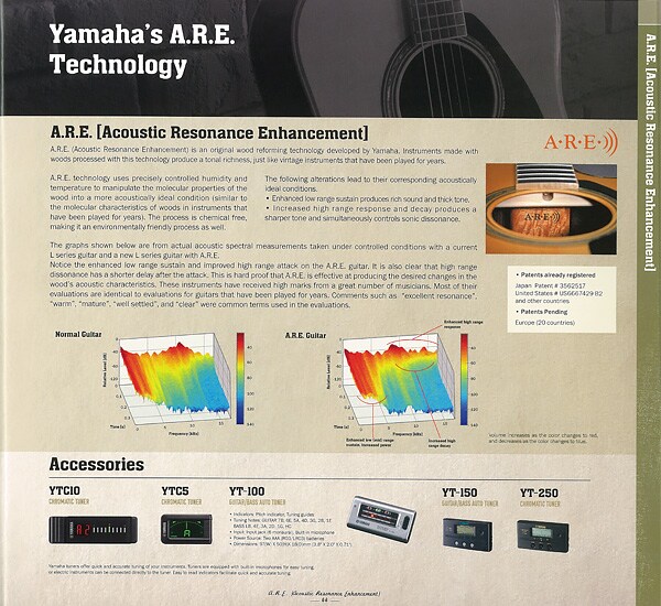 Yamaha 獨創木材改良技術 A.R.E.