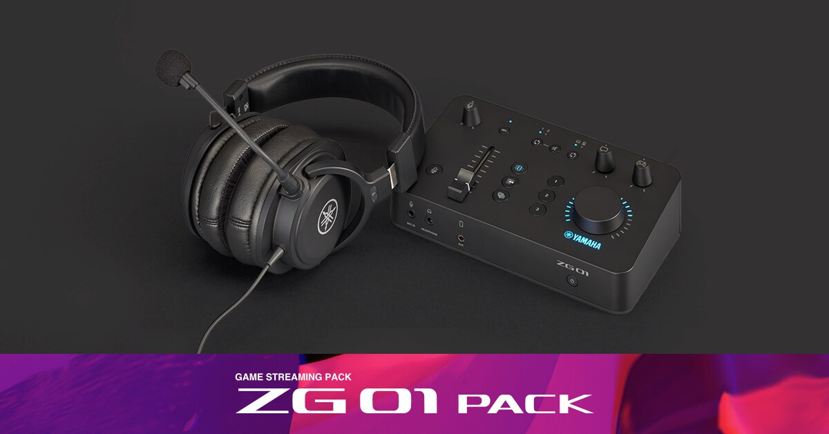 ZG01 套組- 概述- ZG 系列- 混音器- 產品- 串流和電玩- Yamaha山葉音楽